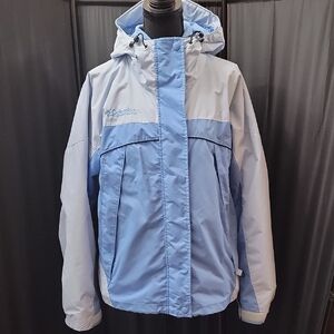 Columbia Core Interchangable Light Blue and Gray Ski Jacket